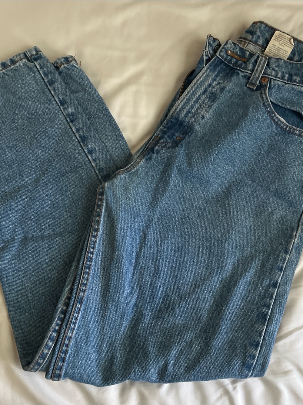 Jordache Light Blue Denim Jeans with Contrast Stitching